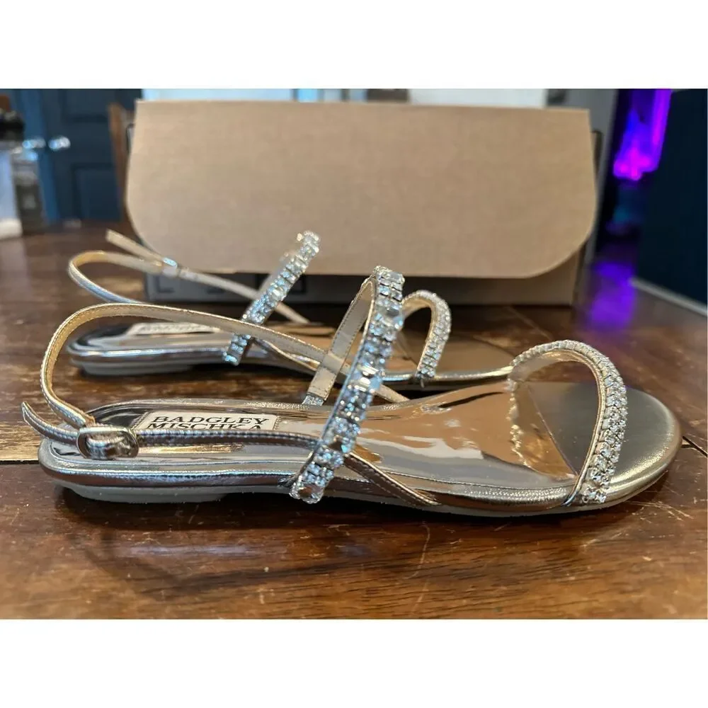 Badgley Mischka Women's Slingback, Flat Sandal